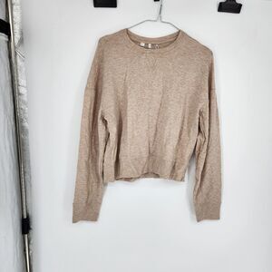 Travis‎ Mathew Women's Small Tan Cloud Terry Crewneck Sweater NTW